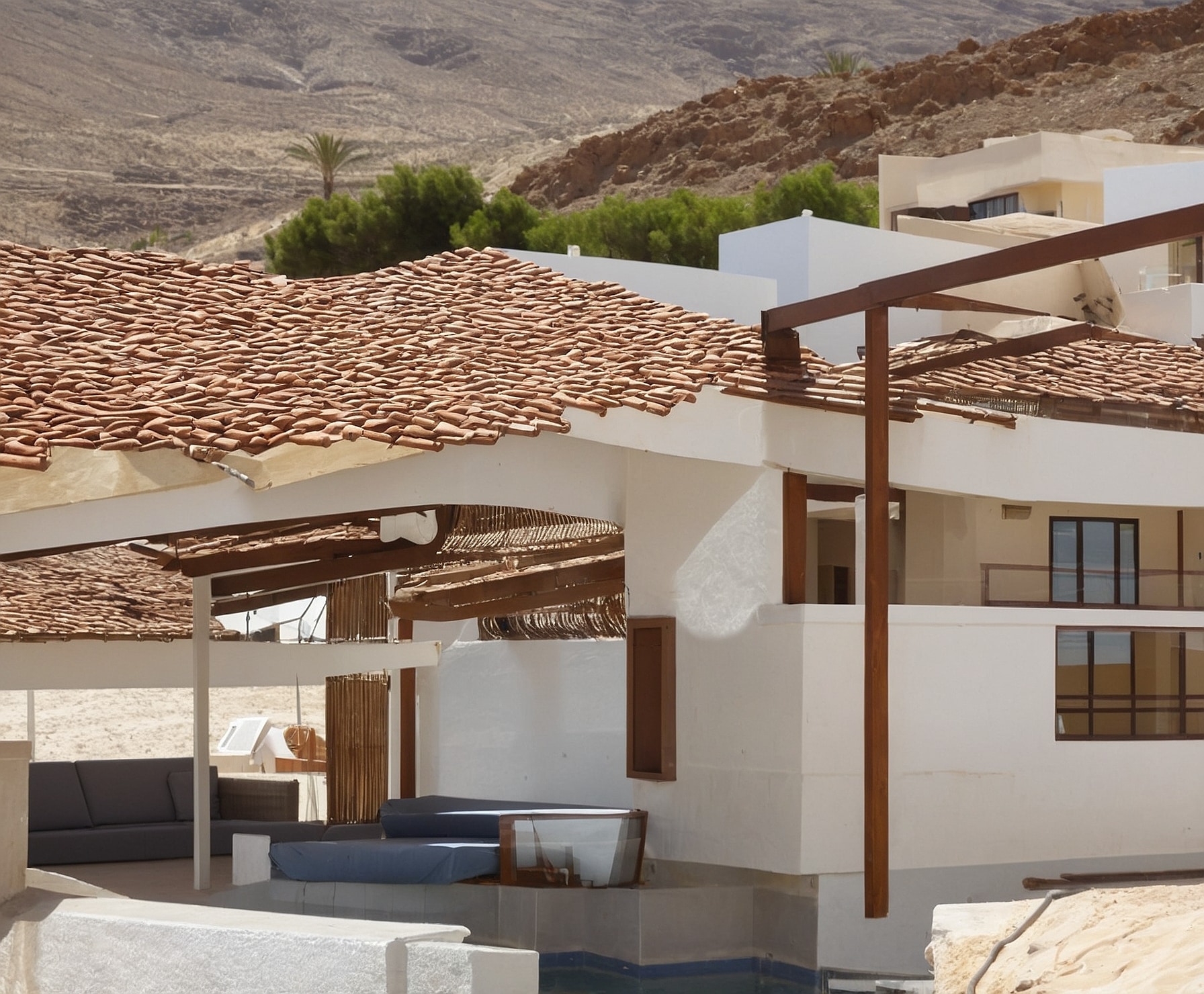 Cableado moderno en complejo residencial.